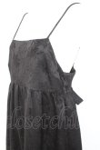 画像4: Maison de FLEUR Petite Robe / ふくれジャガードリボンキャミワンピース F ブラック Y-26-02-19-149-EL-OP-SZ-ZY (4)