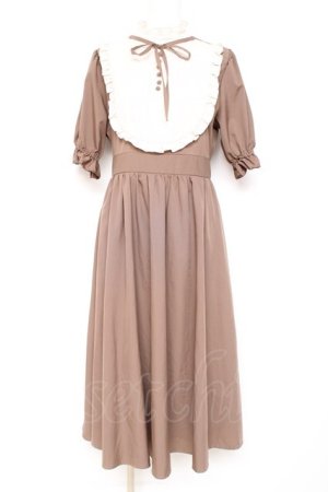 画像: m petit by misako / ナシジムジキリカエワンピース M 茶 Y-26-02-19-151-LO-OP-SZ-ZY