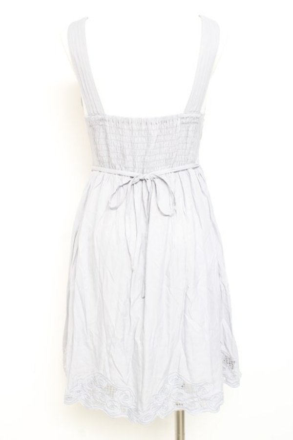 画像2: an another angelus / エンブロイダリースカラップワンピース F サックス Y-26-02-19-154-CA-OP-SZ-ZY (2)