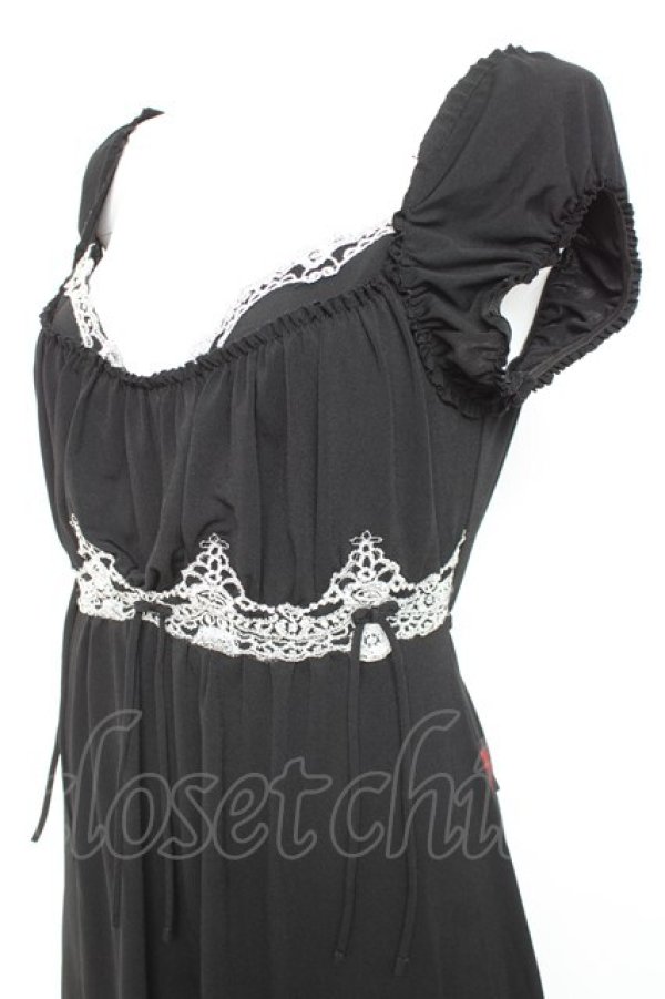 画像3: Ozz oneste / 胸元ギャザーチュニック  黒 Y-26-02-19-160-OO-OP-SZ-ZY (3)