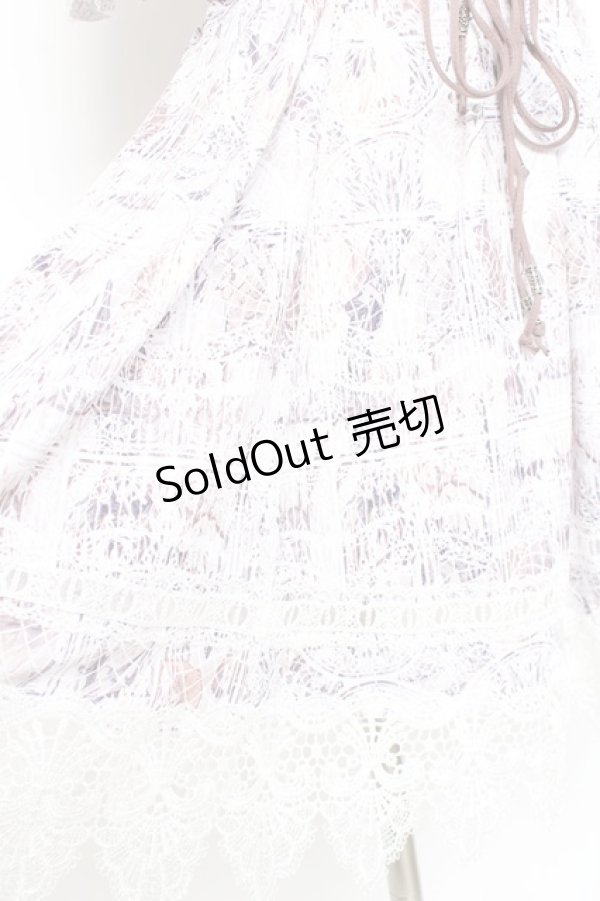 画像4: OZZ ANGELO / レース装飾刺繍ワンピース  モーブピンク Y-26-02-19-163-OO-OP-SZ-ZY (4)