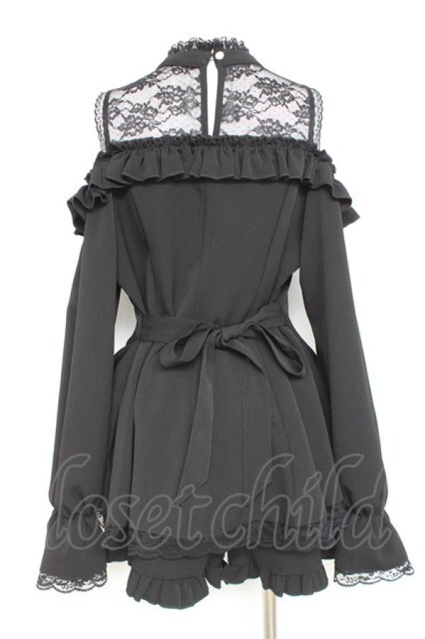 画像2: NoGenki / オフショルビジューブローチセットアップ XL 黒 Y-26-02-19-166-LO-OP-SZ-ZY (2)