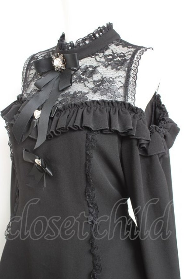 画像3: NoGenki / オフショルビジューブローチセットアップ XL 黒 Y-26-02-19-166-LO-OP-SZ-ZY (3)