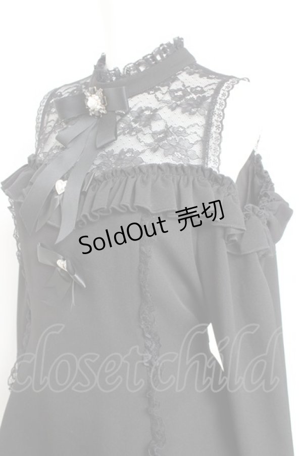 画像3: NoGenki / オフショルビジューブローチセットアップ XL 黒 Y-26-02-19-166-LO-OP-SZ-ZY (3)