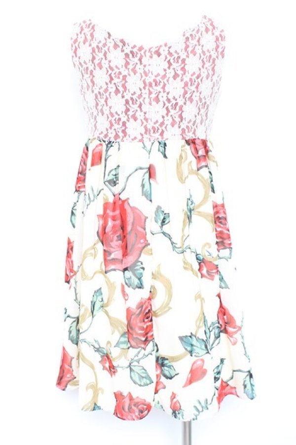 画像2: MILK / ロージーローズBaby doll  レッドローズ Y-26-02-19-167-ML-OP-SZ-ZY (2)