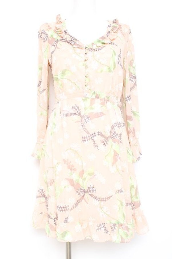 画像1: MILK / Lilybellシアードレス  ハニーベージュ Y-26-02-19-170-ML-OP-SZ-ZY (1)