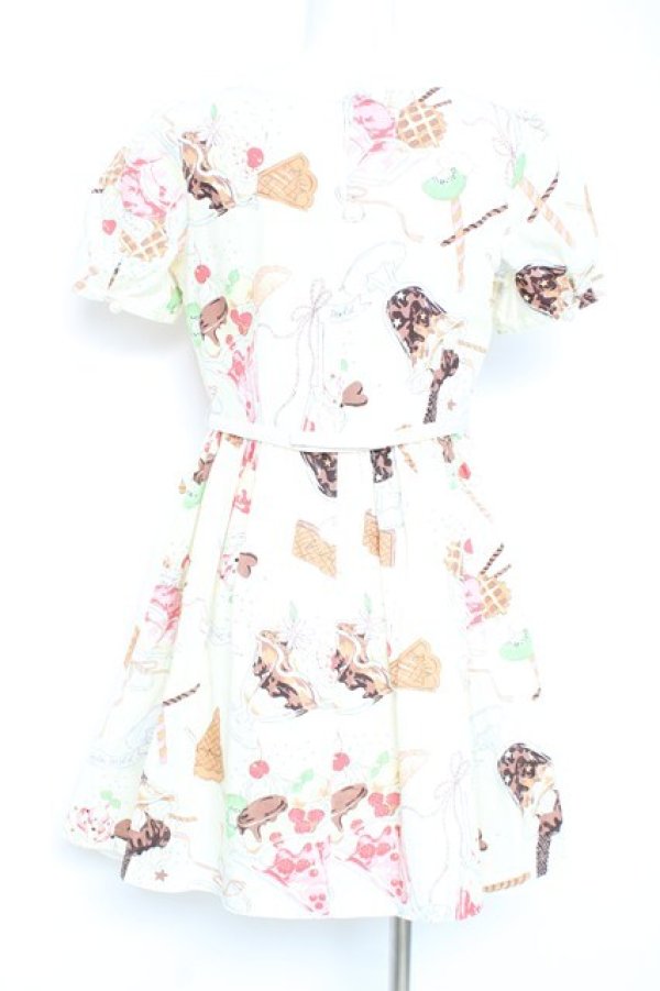 画像2: MILK / パフェドレス  バニラクリーム Y-26-02-19-171-ML-OP-SZ-ZY (2)