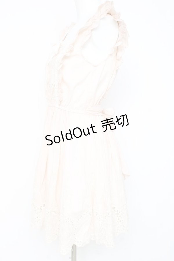 画像2: LIZ LISA / 刺繍スカラップワンピース 0 ピンク Y-26-02-19-172-LO-OP-SZ-ZY (2)