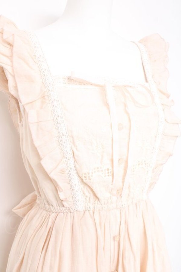 画像4: LIZ LISA / 刺繍スカラップワンピース 0 ピンク Y-26-02-19-172-LO-OP-SZ-ZY (4)