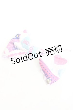 画像: Angelic Pretty / Girly Stickerバレッタ  白 Y-26-02-19-003-AP-AC-SZ-ZY