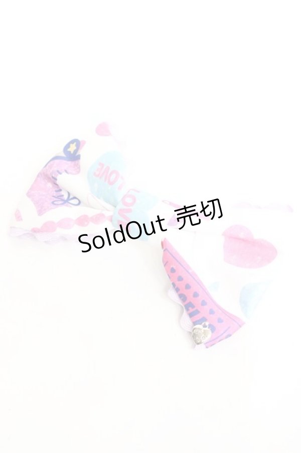 画像1: Angelic Pretty / Girly Stickerバレッタ  白 Y-26-02-19-003-AP-AC-SZ-ZY (1)