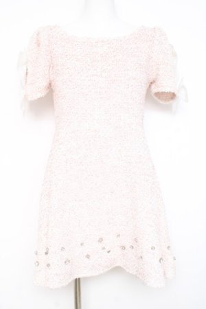 画像: Swankiss / 裾ビジューツイードワンピース F ピンク Y-26-02-19-174-CA-OP-SZ-ZY