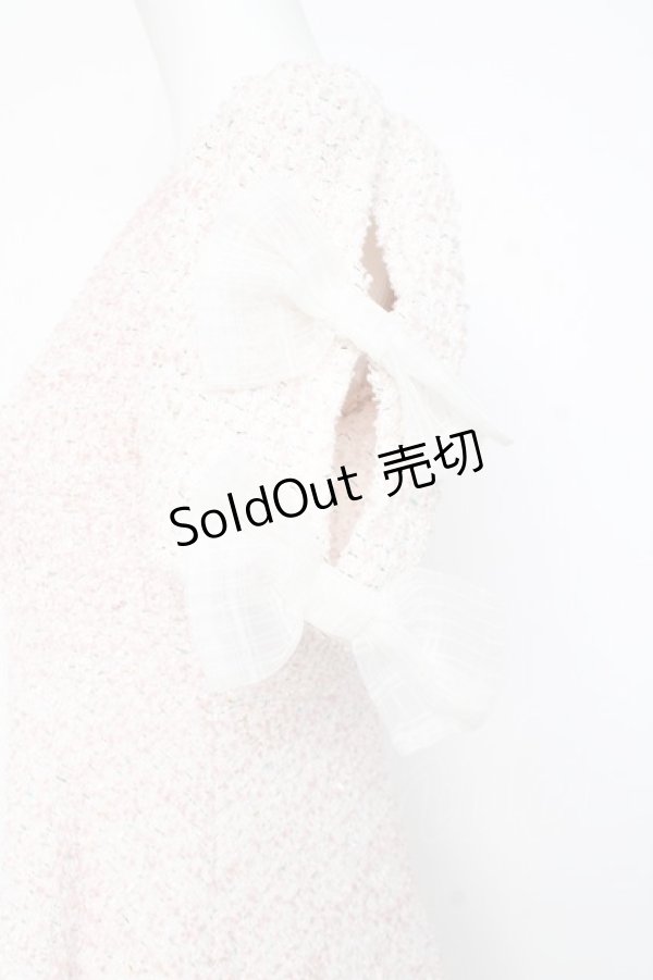 画像3: Swankiss / 裾ビジューツイードワンピース F ピンク Y-26-02-19-174-CA-OP-SZ-ZY (3)