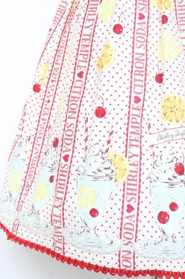 画像4: Shirley Temple / シトラスソーダジャンパースカート  シロ×アカ Y-26-02-19-175-ET-OP-SZ-ZY (4)