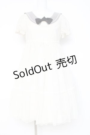 画像: Emily Temple cute / ストライプカラーセーラーワンピース  生成り Y-26-02-19-176-ET-OP-SZ-ZS