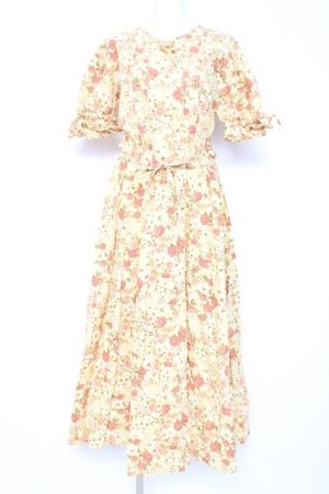 画像: KETTY / フラワー柄ワンピース M イエロー Y-26-02-19-177-EL-OP-SZ-ZY