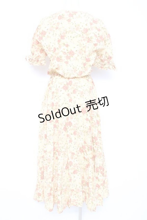 画像2: KETTY / フラワー柄ワンピース M イエロー Y-26-02-19-177-EL-OP-SZ-ZY (2)