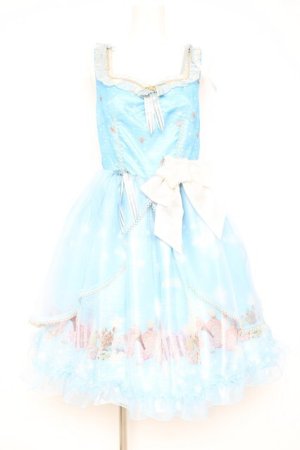 画像: BABY, THE STARS SHINE BRIGHT / Le ciel etoile 〜夜空のおくりもの〜brillanteジャンパースカート  サックス Y-26-02-19-179-BA-OP-SZ-ZY