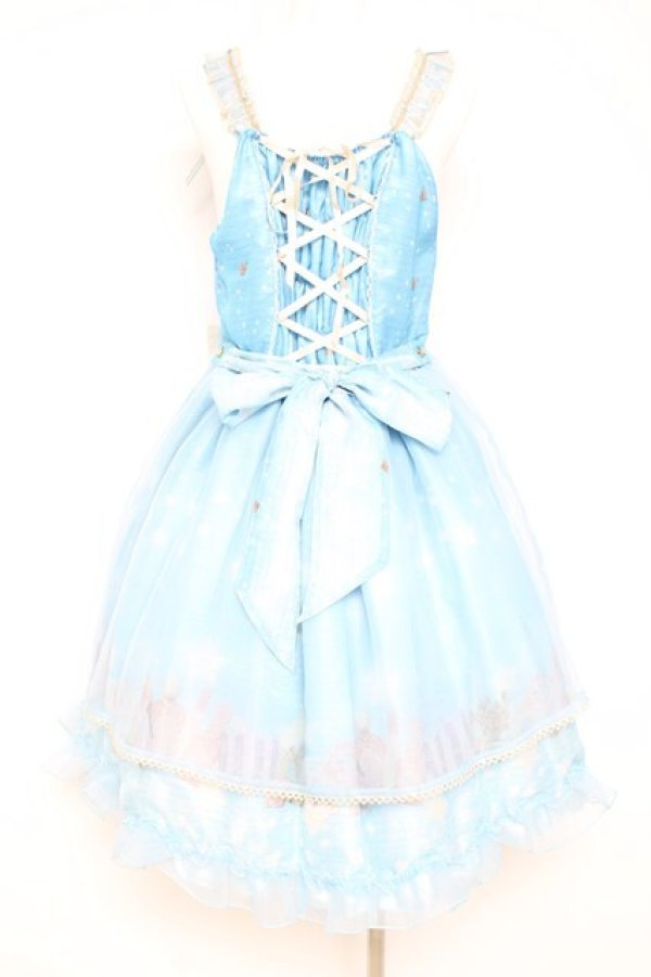 画像2: BABY, THE STARS SHINE BRIGHT / Le ciel etoile 〜夜空のおくりもの〜brillanteジャンパースカート  サックス Y-26-02-19-179-BA-OP-SZ-ZY (2)