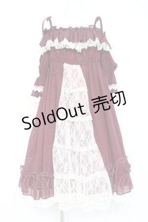 画像: ALICE and the PIRATES / コーディリアワンピース  ワイン Y-26-02-19-180-PA-OP-SZ-ZY