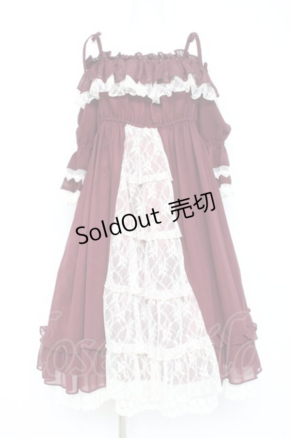 画像1: ALICE and the PIRATES / コーディリアワンピース  ワイン Y-26-02-19-180-PA-OP-SZ-ZY (1)