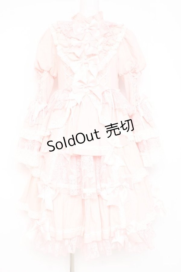 画像1: Hoshibako Works / シャルロット デコラティヴワンピース  ピンク Y-26-02-19-181-LO-OP-SZ-ZY (1)