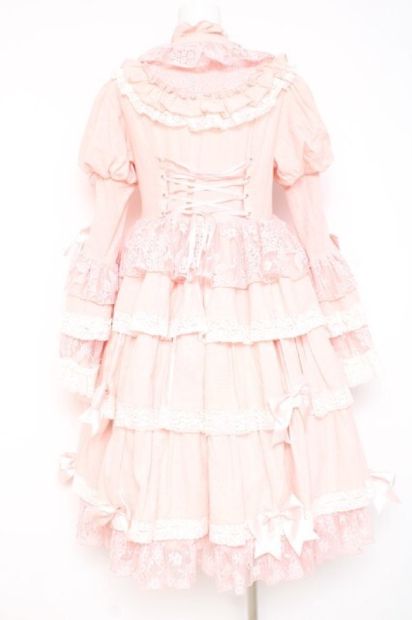 画像2: Hoshibako Works / シャルロット デコラティヴワンピース  ピンク Y-26-02-19-181-LO-OP-SZ-ZY (2)