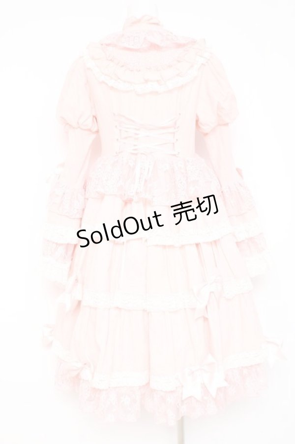 画像2: Hoshibako Works / シャルロット デコラティヴワンピース  ピンク Y-26-02-19-181-LO-OP-SZ-ZY (2)
