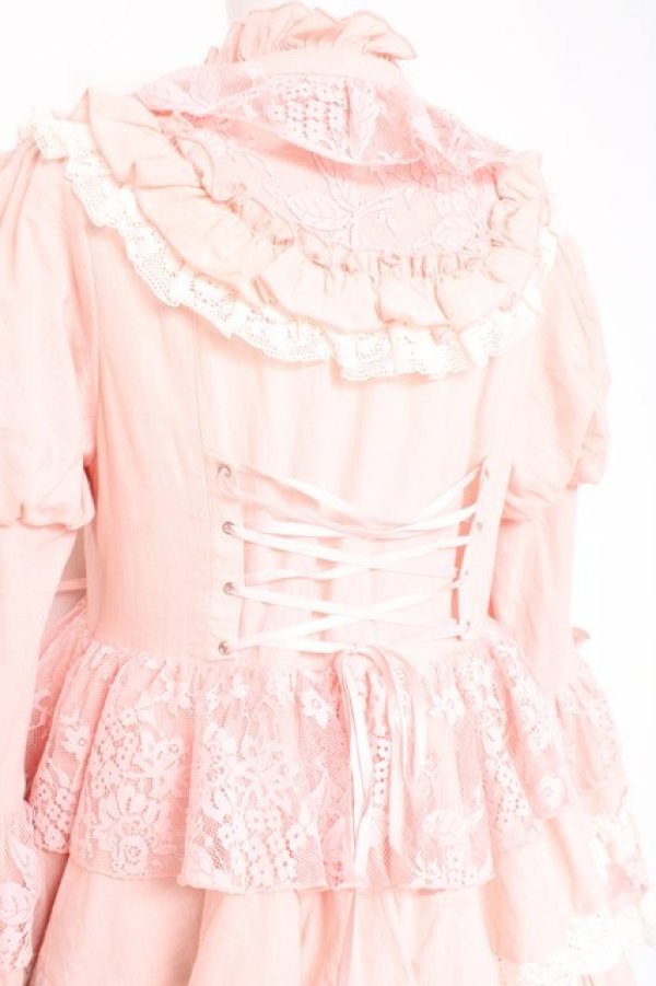 画像3: Hoshibako Works / シャルロット デコラティヴワンピース  ピンク Y-26-02-19-181-LO-OP-SZ-ZY (3)