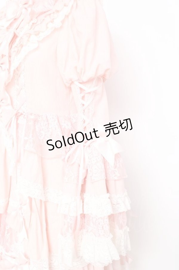 画像4: Hoshibako Works / シャルロット デコラティヴワンピース  ピンク Y-26-02-19-181-LO-OP-SZ-ZY (4)