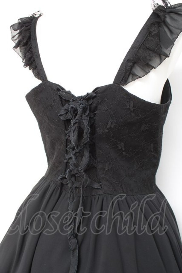 画像4: Moi-meme-Moitie / シフォンバラドレス(2002年) M ブラック Y-26-02-19-182-MO-OP-SZ-ZY (4)