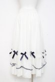 画像2: axes femme POETIQUE / マリンチュールリボンスカート M 白 Y-26-02-19-183-AX-SK-SZ-ZY (2)