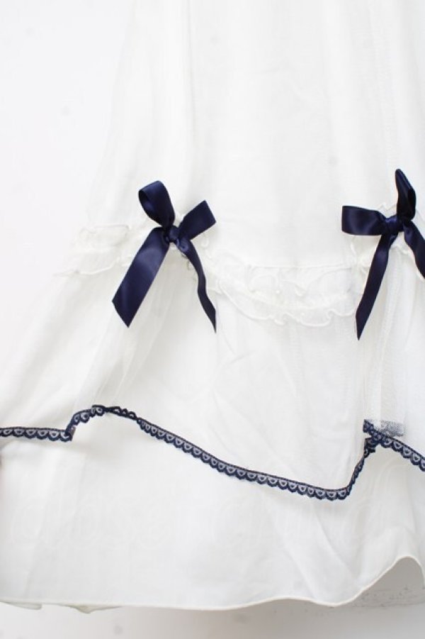 画像3: axes femme POETIQUE / マリンチュールリボンスカート M 白 Y-26-02-19-183-AX-SK-SZ-ZY (3)