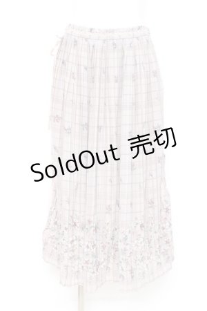 画像: axes femme / サイドリボンプリーツスカート M 淡ピンク Y-26-02-19-185-AX-SK-SZ-ZY