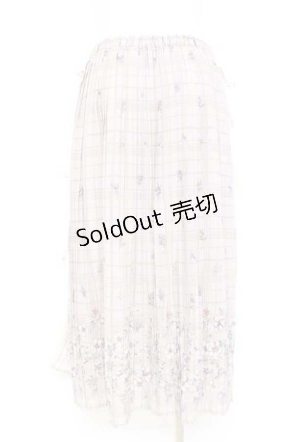 画像3: axes femme / サイドリボンプリーツスカート M 淡ピンク Y-26-02-19-185-AX-SK-SZ-ZY (3)