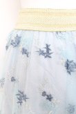 画像3: axes femme / 総刺繍ミディスカート M サックス Y-26-02-19-189-AX-SK-SZ-ZY (3)
