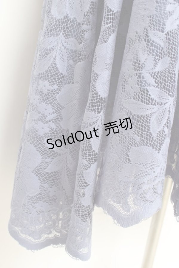 画像3: axes femme / レースサーキュラースカート M ブルー Y-26-02-19-191-AX-SK-SZ-ZY (3)