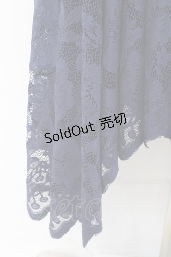 画像3: axes femme / レースサーキュラースカート F 紺 Y-26-02-19-192-AX-SK-SZ-ZY (3)