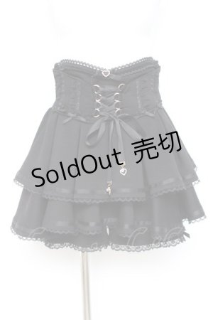 画像: LIZ LISA / コルセットライクティアードスカパン 0 黒 Y-26-02-19-199-LO-PA-SZ-ZY