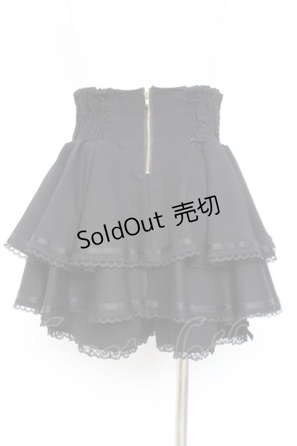 画像2: LIZ LISA / コルセットライクティアードスカパン 0 黒 Y-26-02-19-199-LO-PA-SZ-ZY (2)