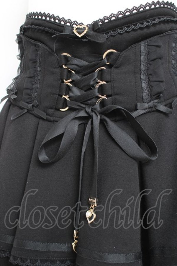 画像3: LIZ LISA / コルセットライクティアードスカパン 0 黒 Y-26-02-19-199-LO-PA-SZ-ZY (3)