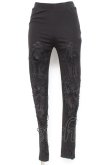 画像1: PUNK RAVE / Goth decal leggings S ブラック Y-26-02-19-200-PU-PA-SZ-ZY (1)
