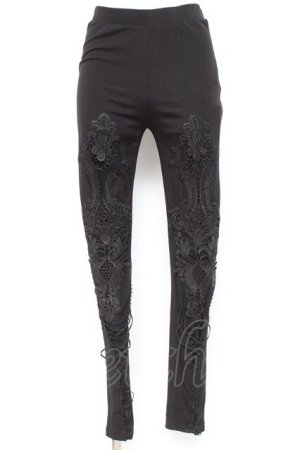 画像: PUNK RAVE / Goth decal leggings S ブラック Y-26-02-19-200-PU-PA-SZ-ZY