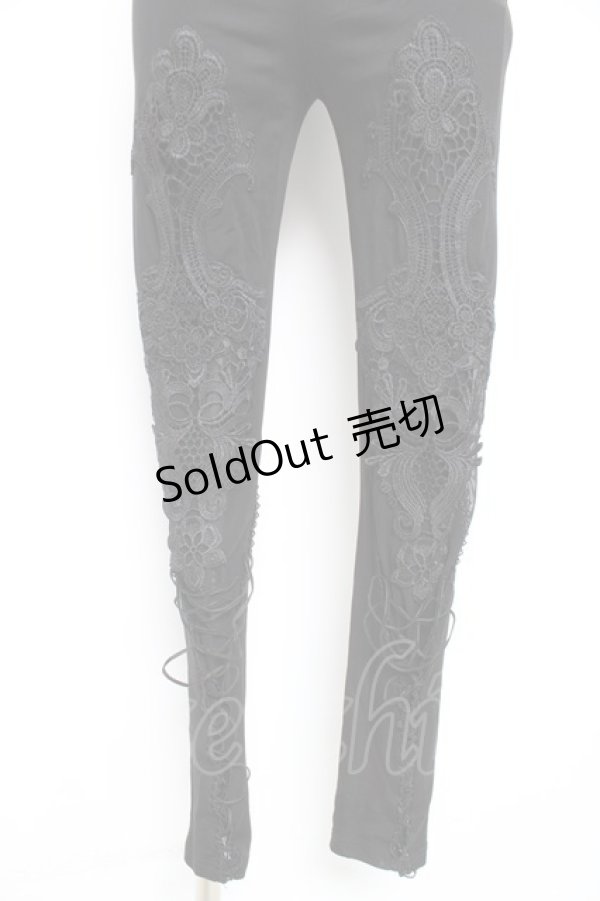 画像3: PUNK RAVE / Goth decal leggings S ブラック Y-26-02-19-200-PU-PA-SZ-ZY (3)