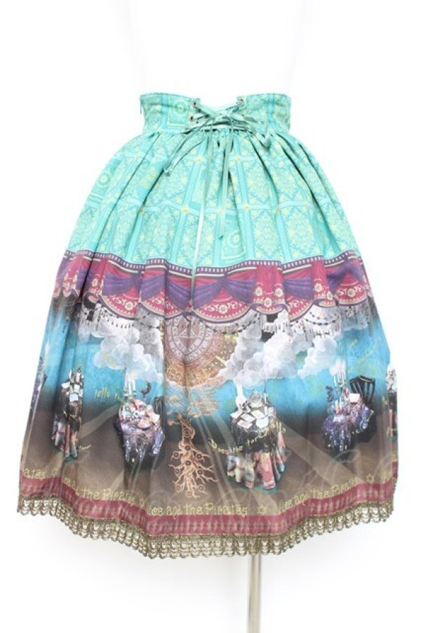 画像2: ALICE and the PIRATES / 運命のアルカナと星が導く FORTUNE TELLER柄スカート  アーエール Y-26-02-19-204-PA-SK-SZ-ZY (2)