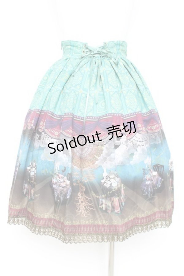 画像2: ALICE and the PIRATES / 運命のアルカナと星が導く FORTUNE TELLER柄スカート  アーエール Y-26-02-19-204-PA-SK-SZ-ZY (2)