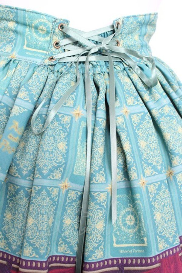 画像3: ALICE and the PIRATES / 運命のアルカナと星が導く FORTUNE TELLER柄スカート  アーエール Y-26-02-19-204-PA-SK-SZ-ZY (3)