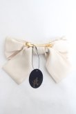 画像2: an another angelus / ローズ刺繍ビッグリボンバレッタ F アイボリー Y-26-02-19-004-CA-AC-SZ-ZY (2)