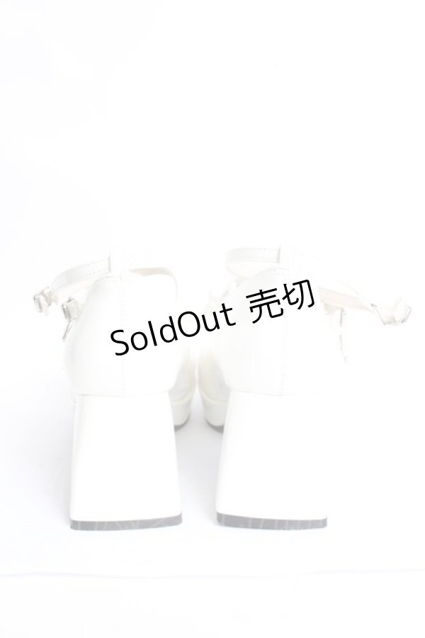 画像3: DearMyLoveRose / スクエアトゥ2wayストラップパンプス 23 ホワイト Y-26-02-19-021-EL-SH-SZ-ZY (3)