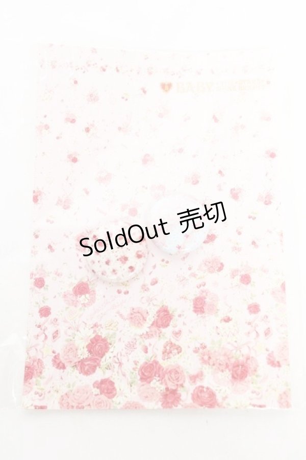 画像1: BABY, THE STARS SHINE BRIGHT / ノベルティ 缶バッチ  ピンク/サックス Y-26-02-21-001-BA-ZA-SZ-ZY (1)